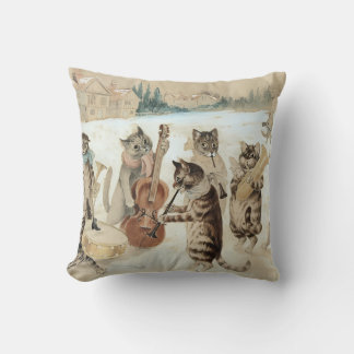 Kerstlied van katten in vintage stijl door Louis W Kussen