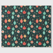 Kerstlied Vintage Cadeauverpakking Cadeaupapier (Vlak)