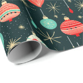 Kerstlied Vintage Cadeauverpakking Cadeaupapier (Rol Hoek)