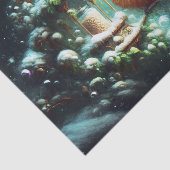 Kerstlied Vogel Bij Hulstvoeder Tissuepapier (Detail)