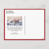 Kerstlied 'Vreugde voor de Wereld' Rood Feestdagenkaart (Achterkant)