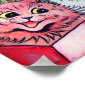 Kerstlied Zingende Katten, Louis Wain Poster (Hoek)