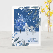 Kerstlied Zingende Muizen Kaart (Gele Bloem)