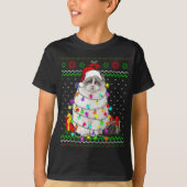 Kerstlieden met lucifers van smakelijke kerij Kat T-shirt (Voorkant)