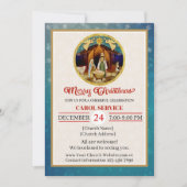 Kerstliederen-dienst van de Christelijke Kerk Feestdagenkaart (Voorkant)