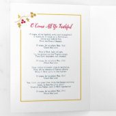 Kerstliederen door kaarslicht lofzangen drieluik programma (Binnenzijde eerst)