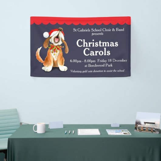 Kerstliederen evenement koor banner (Beurs)