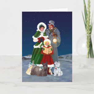 Kerstliederen Feestdagen Kaart