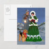 Kerstliederen Feestdagenkaart (Voorkant / Achterkant)