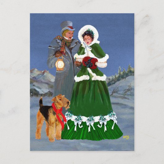 Kerstliederen Feestdagenkaart (Voorkant)