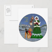 Kerstliederen Feestdagenkaart (Voorkant / Achterkant)