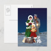 Kerstliederen Feestdagenkaart (Voorkant / Achterkant)