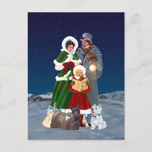 Kerstliederen Feestdagenkaart (Voorkant)