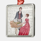 Kerstliederen in Pemberley Metalen Ornament (Links)