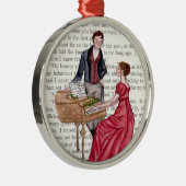 Kerstliederen in Pemberley Metalen Ornament (Rechts)