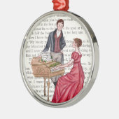 Kerstliederen in Pemberley Metalen Ornament (Links)
