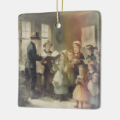 Kerstliederen van lang geleden keramisch ornament (Links)