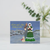 Kerstliederen van Schotse Terriërs Feestdagenkaart (Staand voorkant)