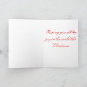 Kerstliederen: Vreugde aan de Wereld Feestdagen Kaart (Binnen)