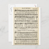 Kerstliederen: Vreugde aan de Wereld Feestdagenkaart (Voorkant / Achterkant)