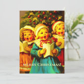 Kerstliederen zingende kerstengelen Kerstmis (Staand voorkant)