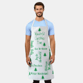 Kerstliedfeestdag Schort (Gedragen)