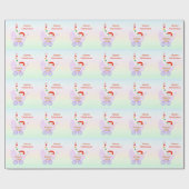 Kerstliedje Baby Cadeaupapier (Vlak)