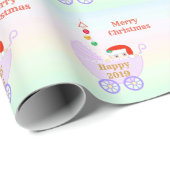 Kerstliedje Baby Cadeaupapier (Rol Hoek)