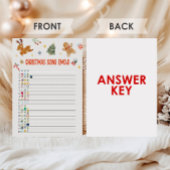 Kerstliedje Emoji Spel Feestdagenkaart