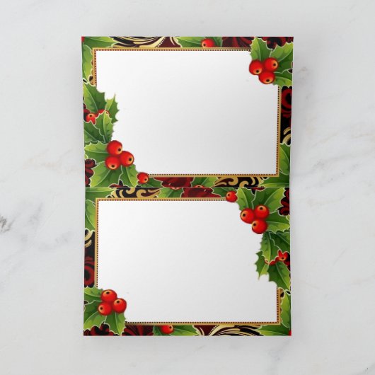 Kerstliedjes Feestdagen Kaart (Binnen)