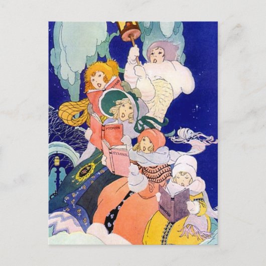 Kerstliedjes Feestdagenkaart (Voorkant)