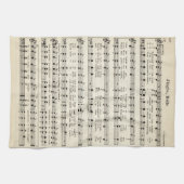 Kerstliedjes Jingle Bells Kerstliederen Bladmuziek Theedoek (Horizontaal)