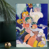 Kerstliedjes met Vintage Feestdagen Kaart