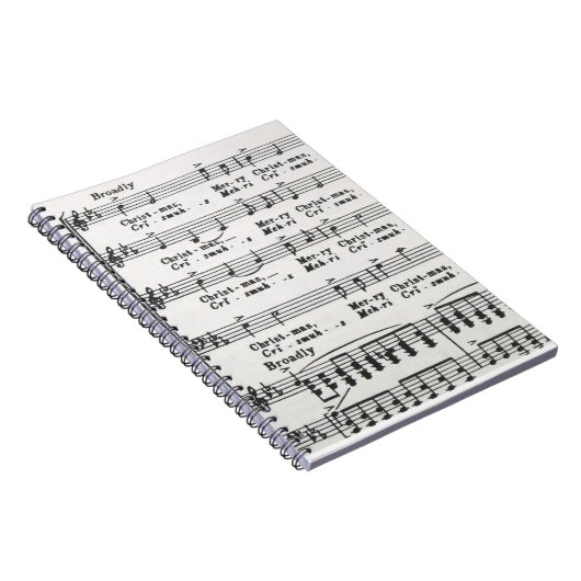 kerstliedjes notitieboek (Rechterzijde)