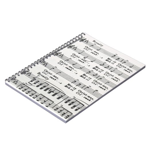 kerstliedjes notitieboek (Linkerzijde)