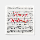 kerstliedjes servetten (Voorkant)