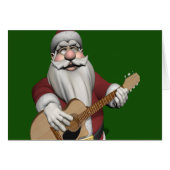 kerstliedjes spelen op zijn gitaar (Voorkant Horizontaal)