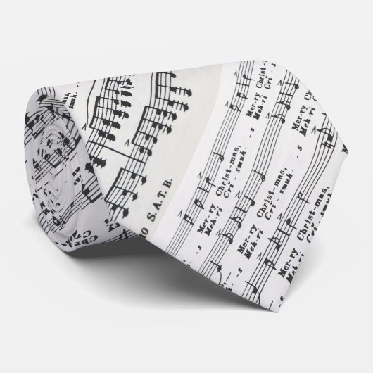 kerstliedjes stropdas (Opgerold)