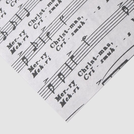 kerstliedjes tissuepapier (Detail)