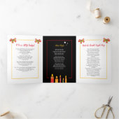 Kerstliedjes van candlelight liedjes zwart drieluik programma (Binnen)
