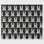 Kerstliedjes zingen cadeaupapier (Vlak)