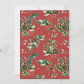 Kerstliedjes Zingen Muzikale Kerstlied Uitvoering Kaart (Achterkant)