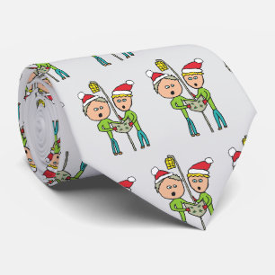 Kerstliedjes zingen stropdas