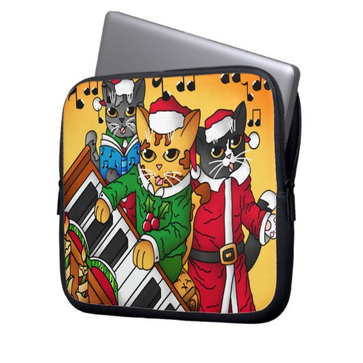 Kerstliedjeskatten Laptop Sleeve (Voorkant Links)