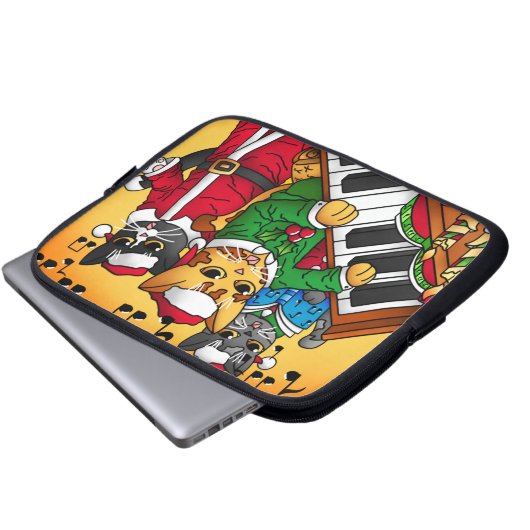 Kerstliedjeskatten Laptop Sleeve (Voorkant onderkant)