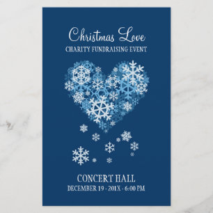 Kerstliefdadigheidsevenement flyer