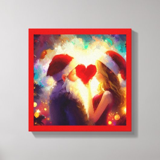 Kerstliefde 1 canvas afdruk (Voorkant)