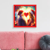 Kerstliefde 1 canvas afdruk (Insitu (Woonkamer))