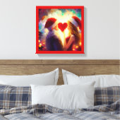 Kerstliefde 1 canvas afdruk (Insitu (Slaapkamer))