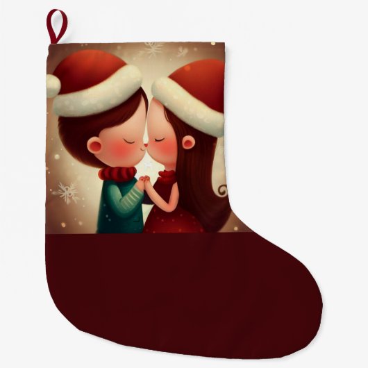 Kerstliefde 2 grote kerstsok (Voorkant)